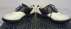 FootJoy Womens Golf Shoes Size 7.5 Oxford Two Tone Black White Spikes Lace Up