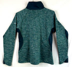 Columbia Sweater Womens Sz Large Green Half Zip Comfort Outdoors Ladies