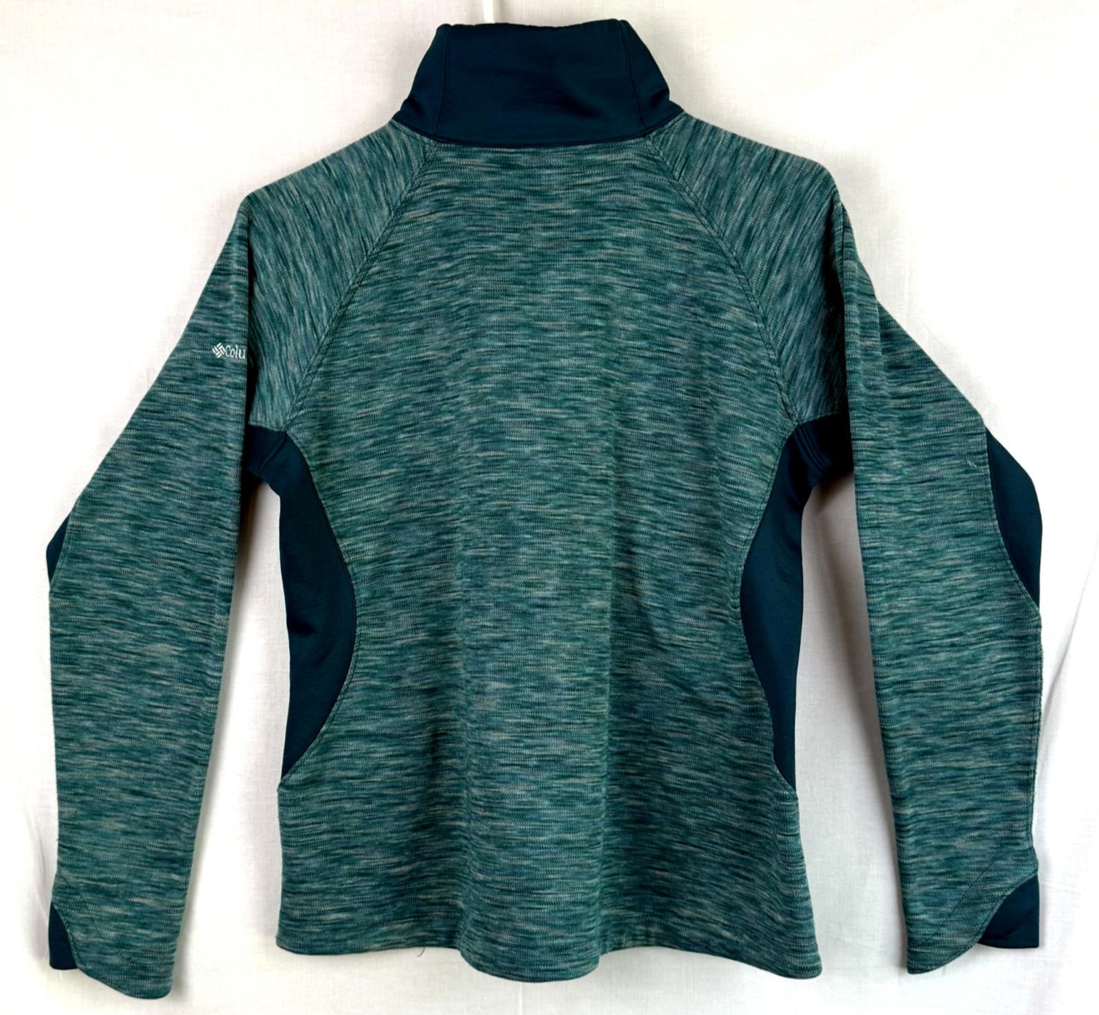 Columbia Sweater Womens Sz Large Green Half Zip Comfort Outdoors Ladies