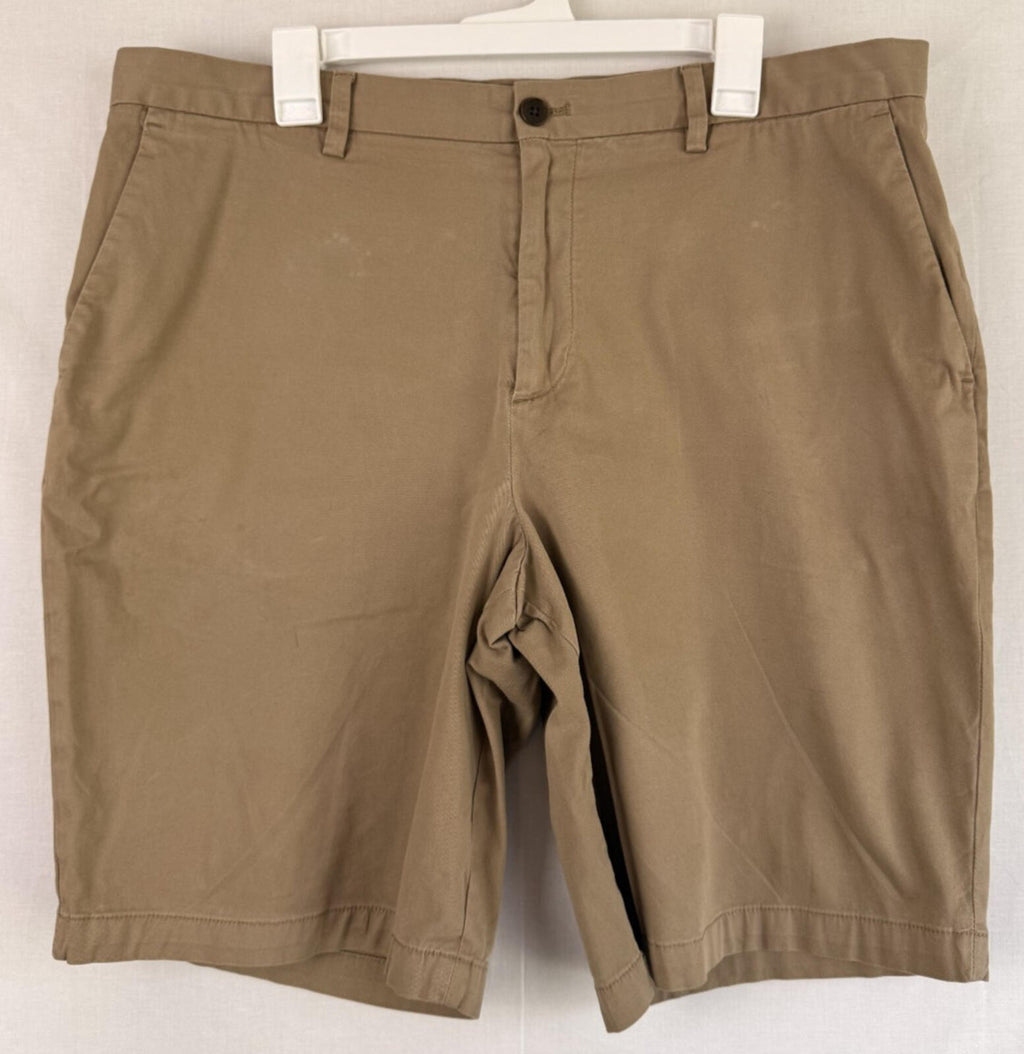 BANANA REPUBLIC Mens Khaki Tan Emerson Shorts - Sz 38
