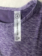 Real Essentials dry fit long sleeve active womens shirt Purple size M