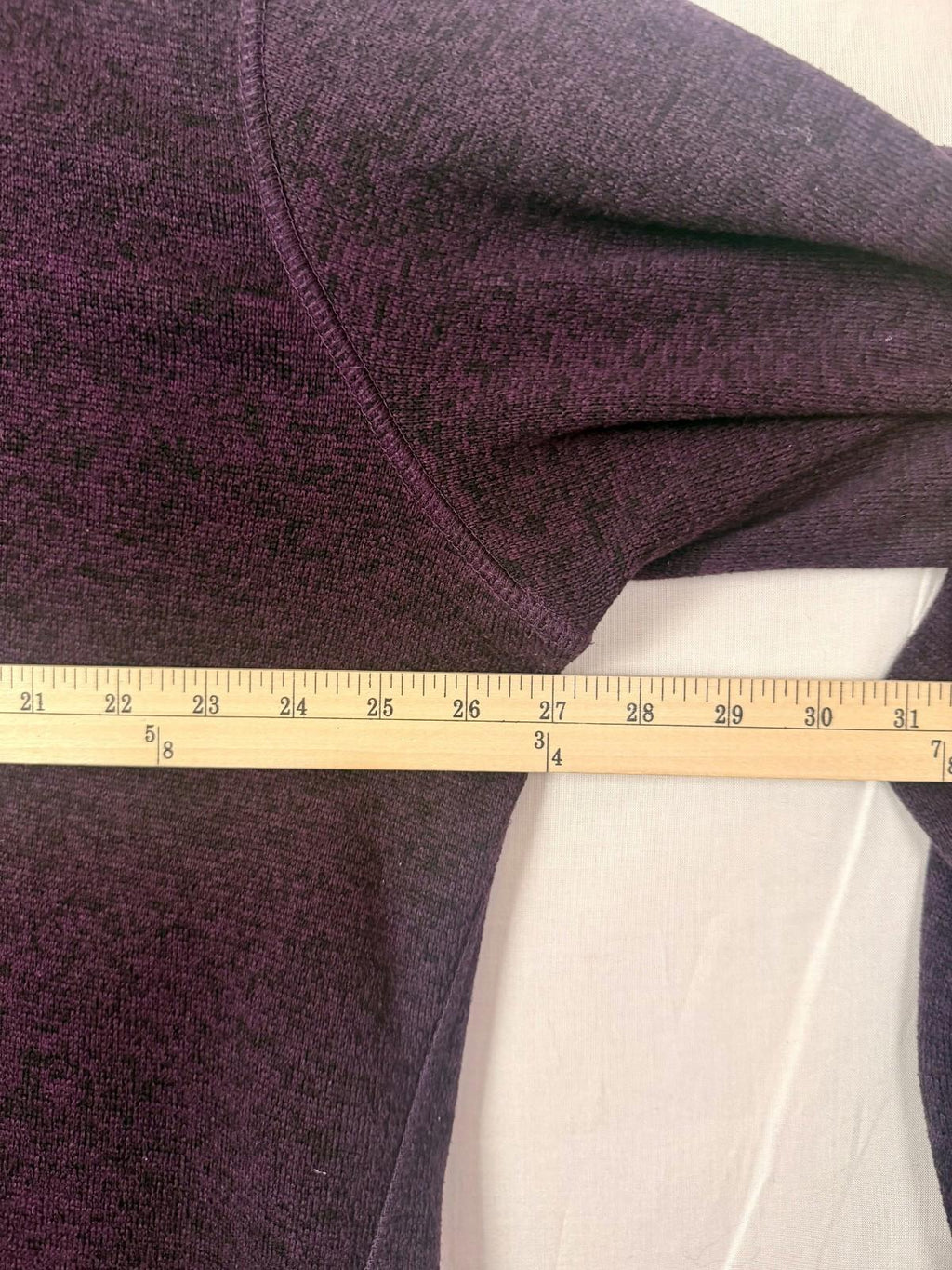 Eddie Bauer Sweater Men TXL Burgundy 1/4 Zip Hiking Fleece Outdoors Pullover