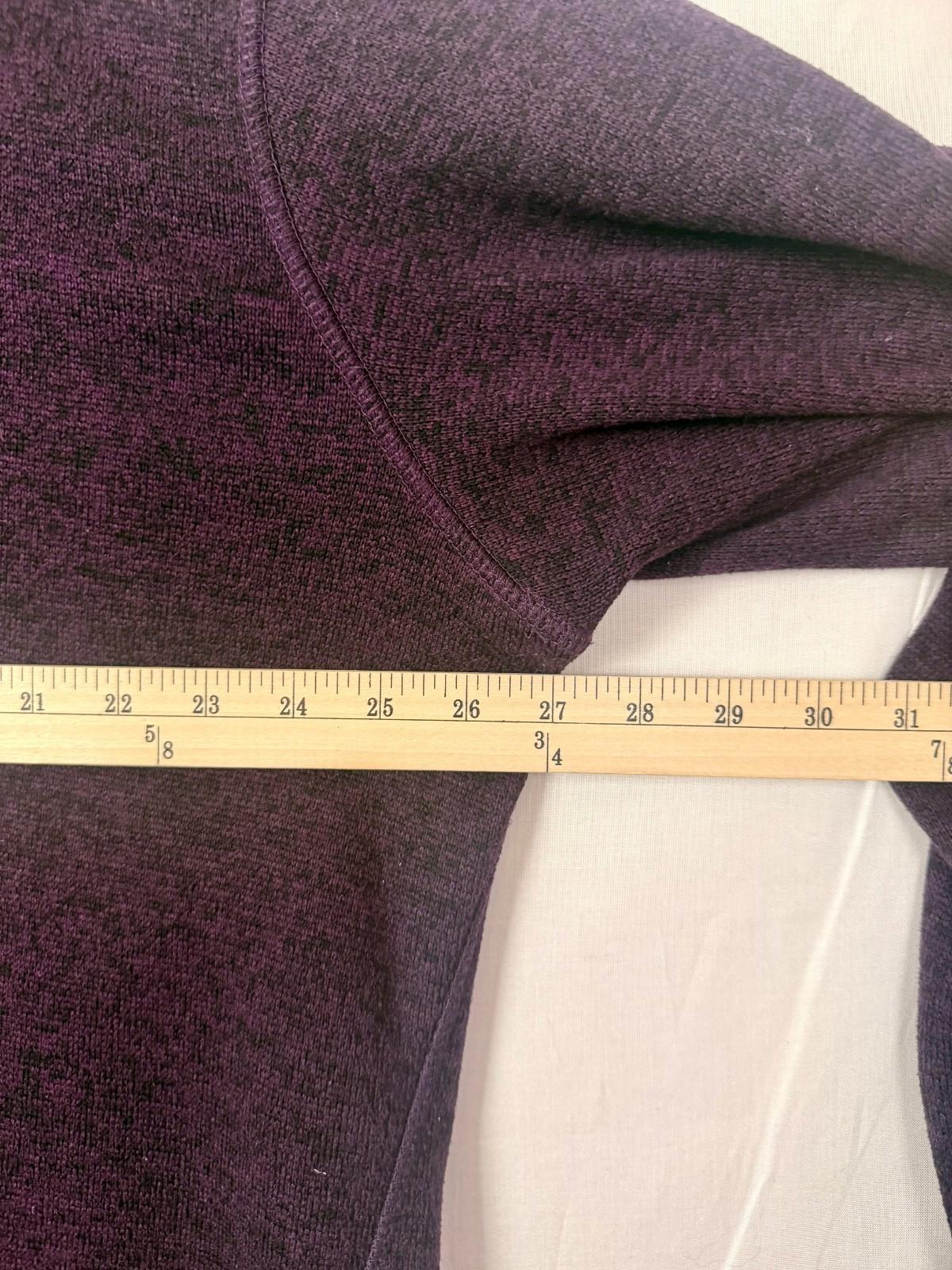 Eddie Bauer Sweater Men TXL Burgundy 1/4 Zip Hiking Fleece Outdoors Pullover