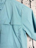 Orvis Open Air Caster Ventilated Short Sleeve Fishing Shirt Mens Sz Medium Blue