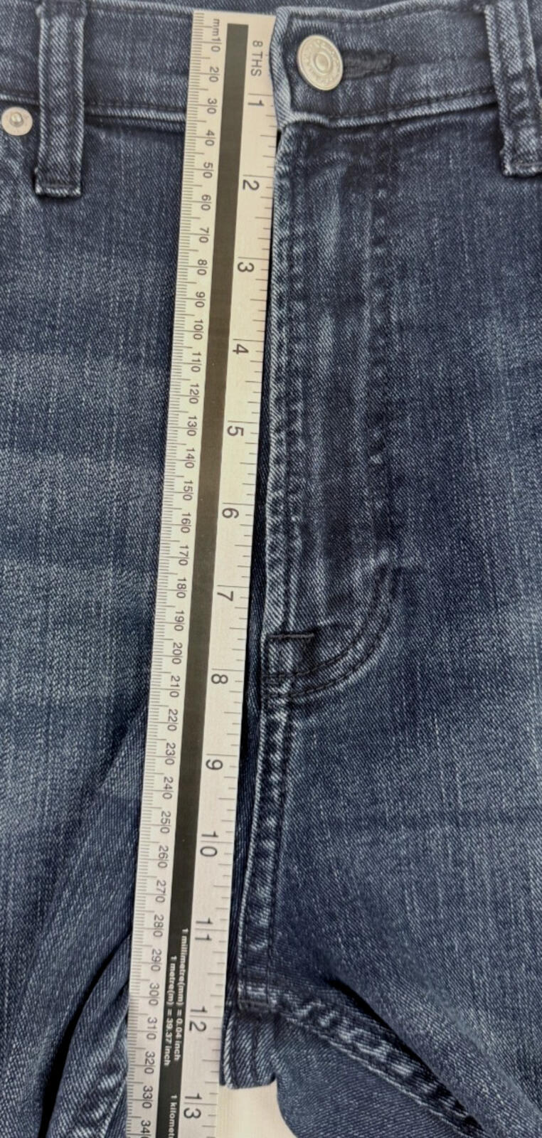 Calvin Klein Jeans Mens Sz 33x30 Blue Standard Straight Jeans Stretch Nice Fade