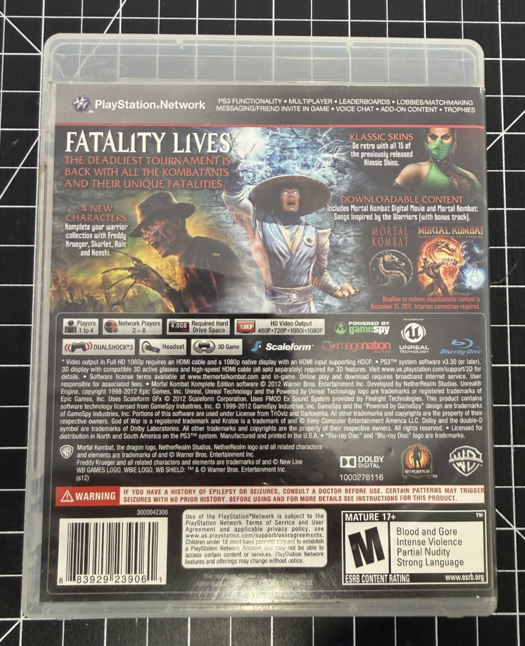 Mortal Kombat -- Komplete Edition (Sony PlayStation 3, 2012)
