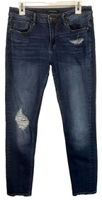 Vigoss Jeans Womens 30x28 Blue The Jagger Skinny Distress Dark Wash Denim