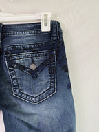 Miss Me Signature Skinny Jeans Womens Size 26 - Embroidered Floral - Low Rise