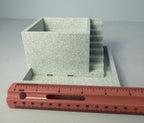 Self Watering Planter with Stairs Stone Look 3D Printed PLA