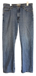 Vtg Lee Dungarees 36x34 Loose Straight Blue Jeans Faded Wash Broken In