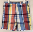 Tommy Hilfiger Shorts Mens Multicolor Plaid Flat Front Chino Size 32