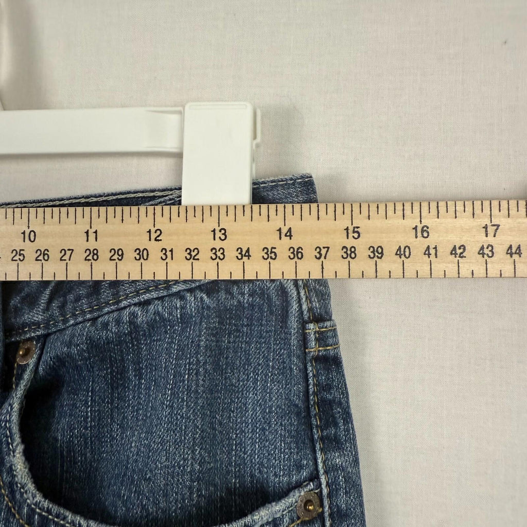 Levi's 514 Youth Boys Jeans Size 16 Reg 28x28 Dark Slim Straight Stretch Blue