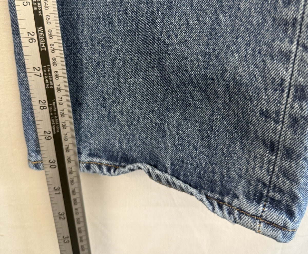 Levis 501 Jeans Mens 42x30 Blue Denim Button Fly Straight Leg