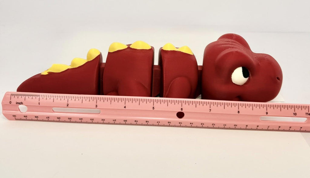 Large 3D Printed Articulated Dino – Colorful Flexible Dinosaur Toy Figurine