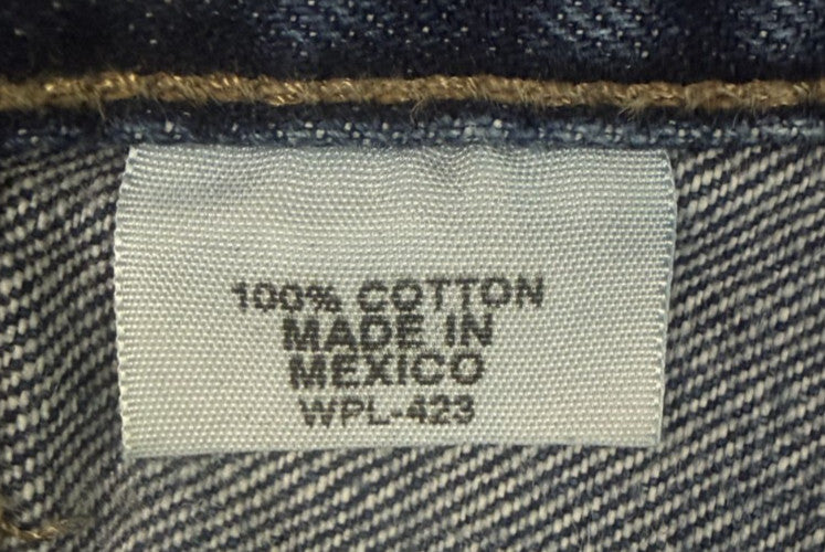 Vintage Levis 501 Jeans Mens 40x32 Blue Denim Button Fly Straight Leg