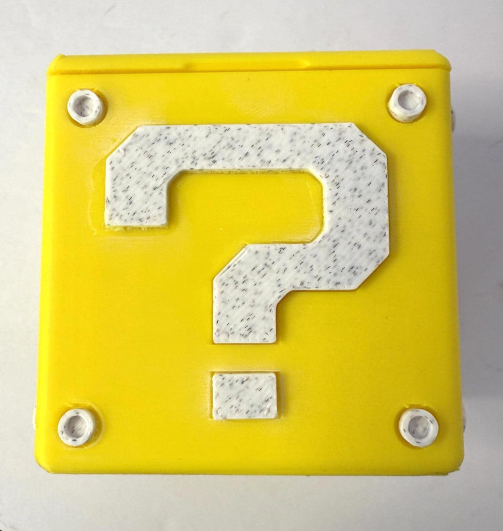 Mario Question Mark Block Storage for DS Games 3D Printed PLA