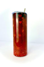 20 oz Betty Boop Hearts Stainless Steel Tumbler with Lid, Straw