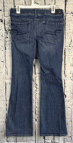 American Eagle Outfitters Women's Kick Boot Jeans Dark Wash Stretch Size 10