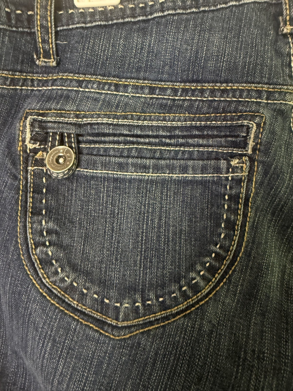 LEI Women Y2K Sophia Hiphugger Flare Jeans Size 15 Medium Wash Stretch