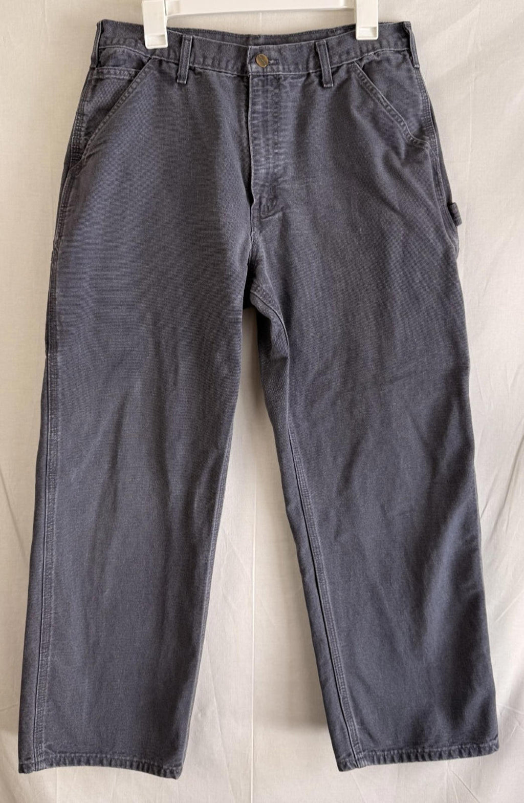 Carhartt Carpenter/Painter Pants B11 PTB Gray Mens Sz 35x30 Dungaree Fit