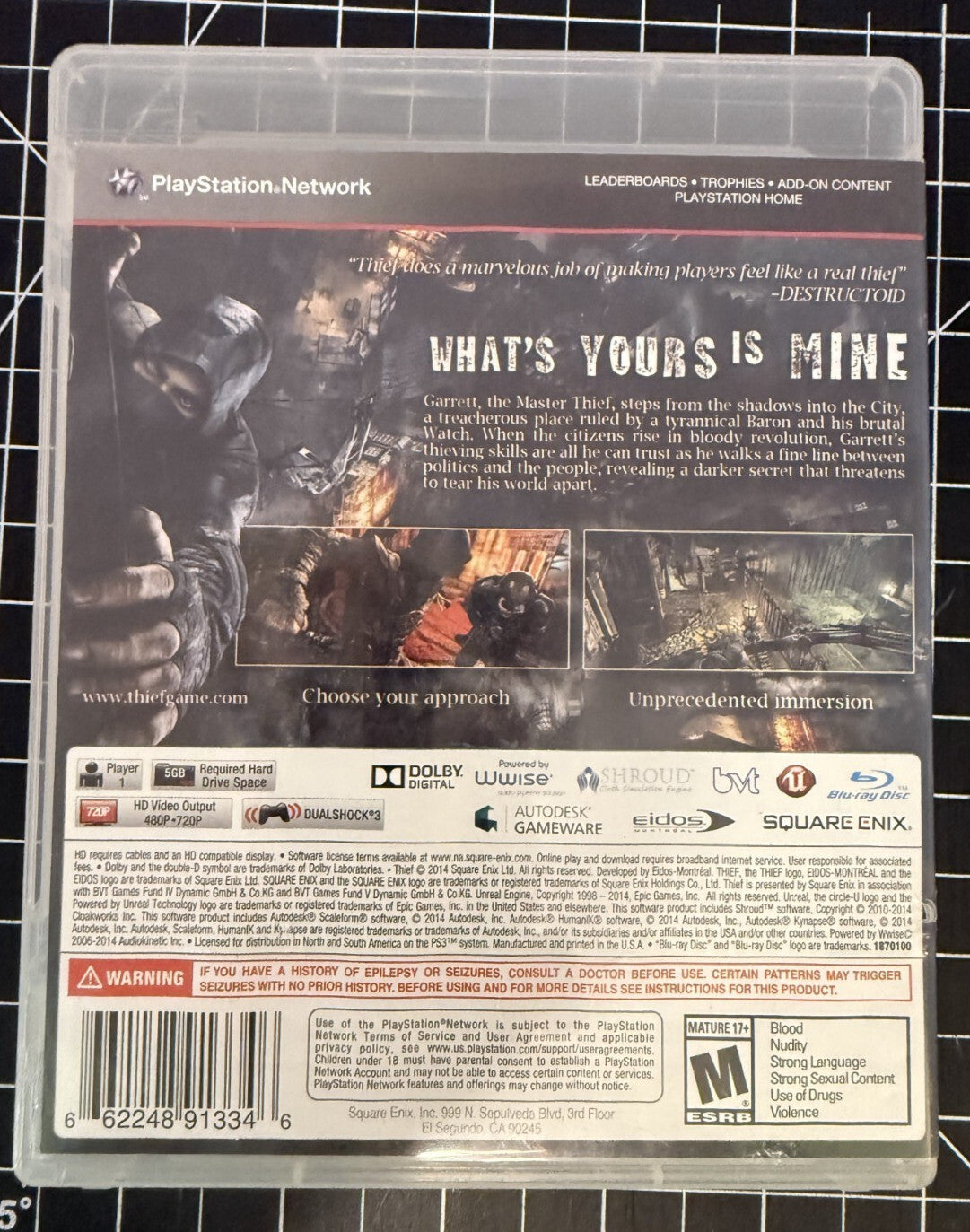 THIEF  (Sony PlayStation 3) PS3