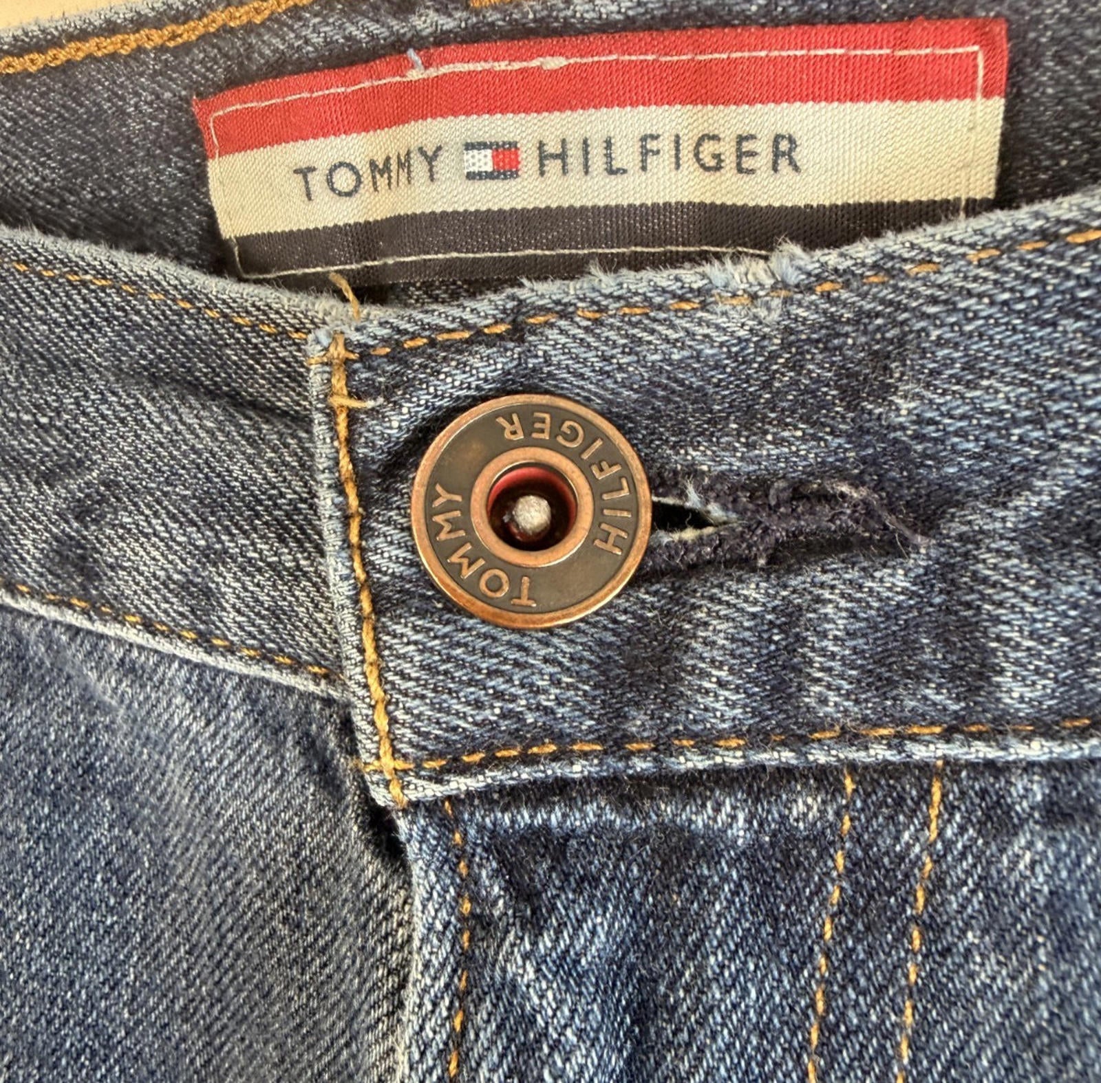 Tommy Hilfiger Mens Jeans 36x30 Blue Classic Regular Straight Denim W36 L30 TH