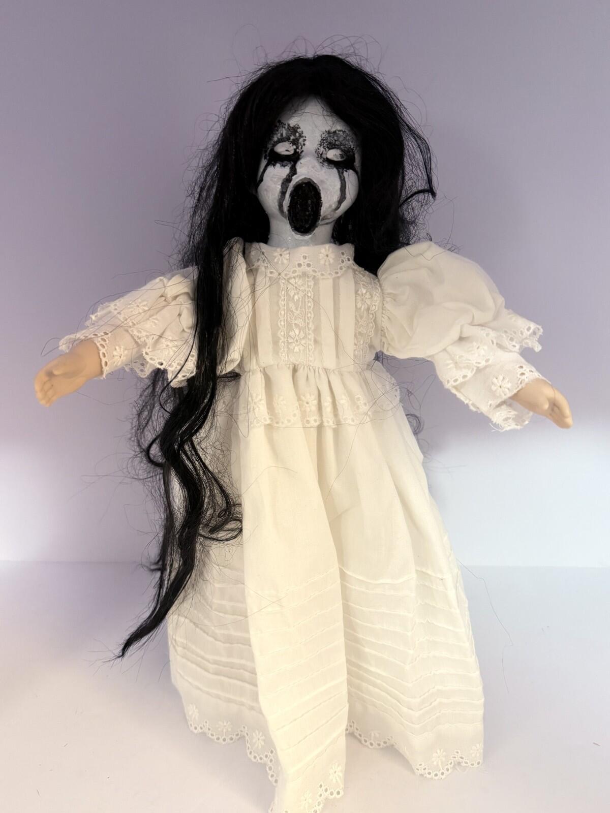 The Banshee's Path - OOAK Scary Creepy Doll 16" Hand Painted Horror Haunting Art