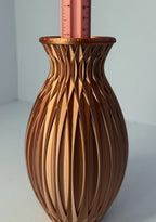 Light Copper Vase - 3D Printed in PLA Plastic - 7 inches Tall