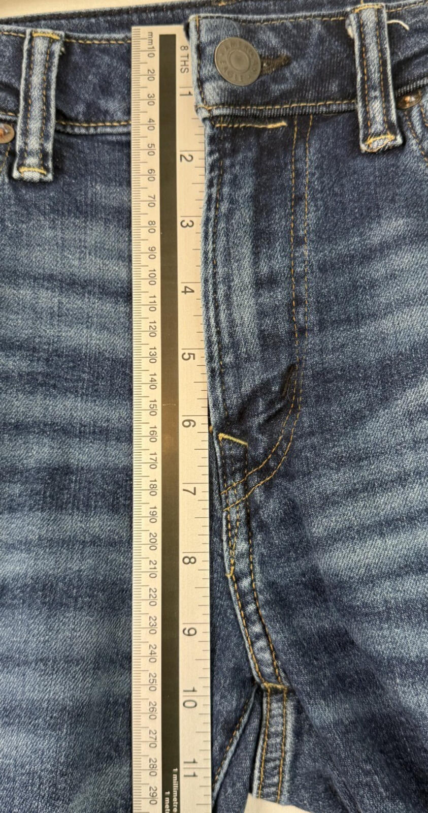 American Eagle Airflex Plus Jeans Mens 30 x30 Athletic Skinny Whiskered