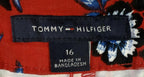 Tommy Hilfiger Womens Classic Stretch Shorts Size 16 Red Flowers