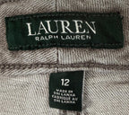 Lauren Ralph Lauren Womens Jeans Size 12 Short Gray Denim Straight Leg High Rise