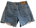 PacSun Shorts Womens 24 Vintage High Rise Cut-Off Blue Jean Distressed Denim