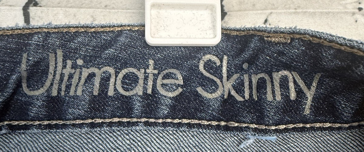 Calvin Klein Jeans Womens 6 Blue Ultimate Skinny Stretch Denim Pants