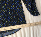 Gap black polka dot womens shirt m