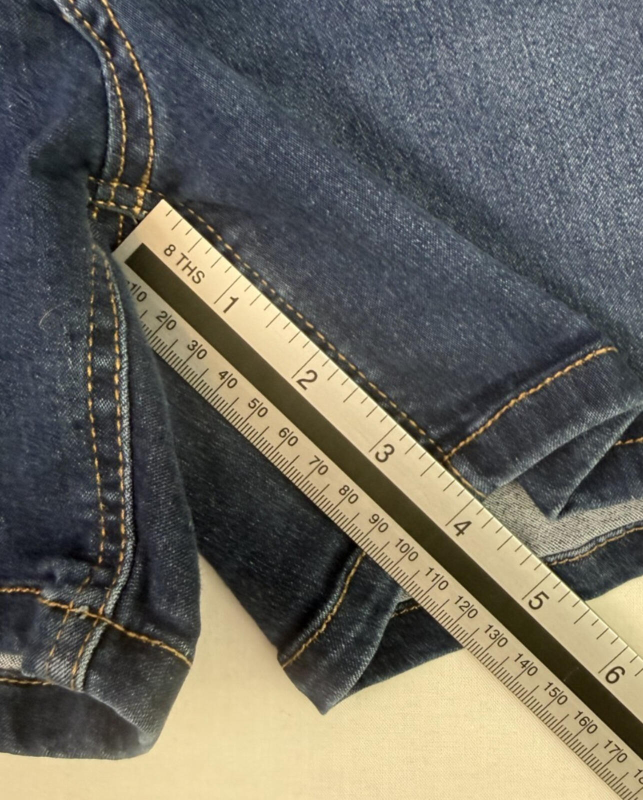 Angels Forever Young Women's Blue Denim 360 Sculpt Shorts Size 10