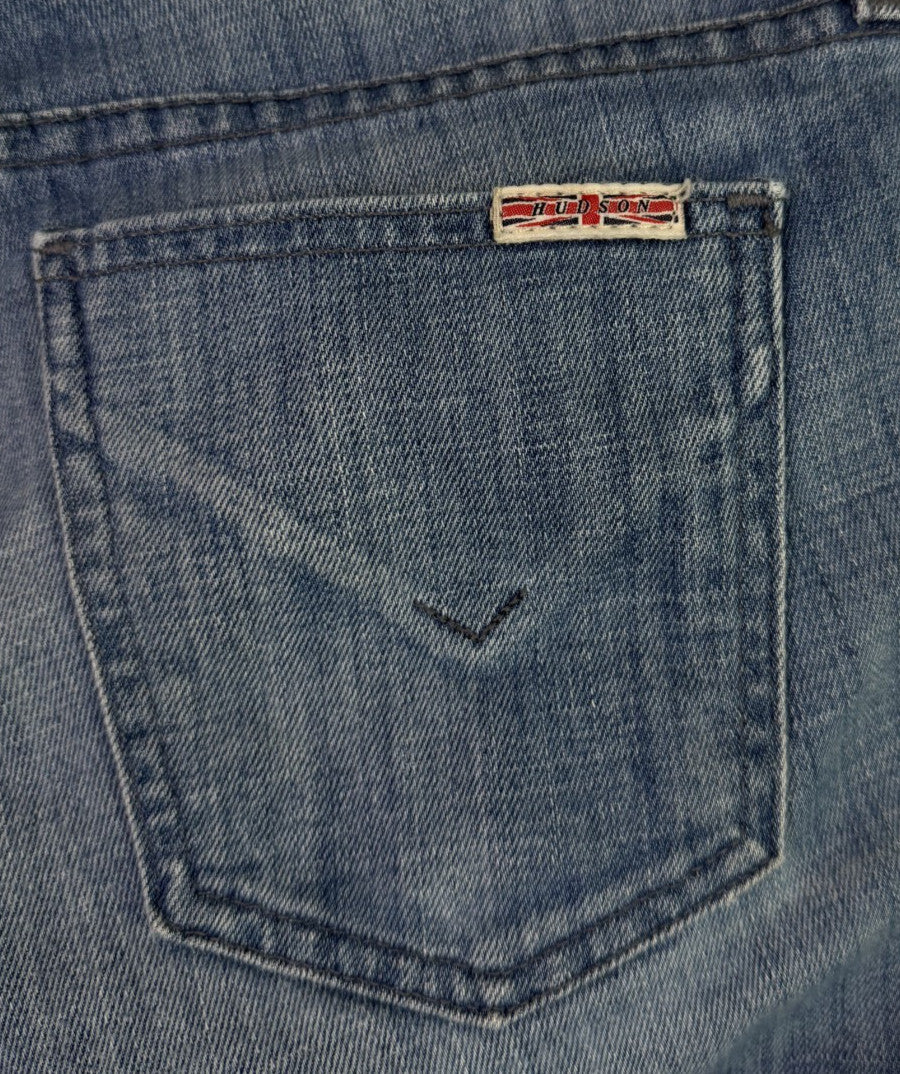 Hudson Women Jeans Size 27 Blue Skinny Stretch Low Rise *Made in USA*