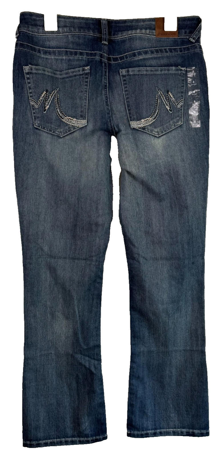 Maurices Straight Leg Jeans Size 8 Short Womens Blue Stretch