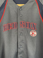 Boston Red Sox Jersey Mens Sz Large Gray MLB Baseball Shirt True Fan Series