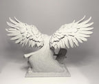 3D Printed Eagle and Mjolnir - Stone Looking PLA