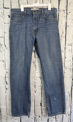 Levis 505 Regular Fit Straight Leg Blue Denim Jeans Mens 38x34 Medium Wash