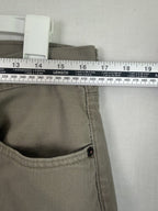 Levis 505 Mens 33 x 30 Jeans Regular Fit Straight Leg Tan White Tab
