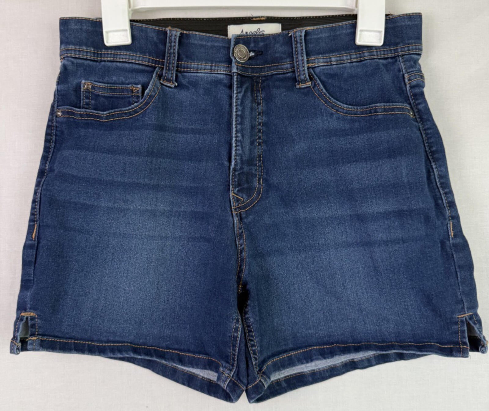 Angels Forever Young Women's Blue Denim 360 Sculpt Shorts Size 10