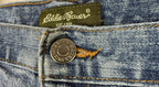 Eddie Bauer Womens Jeans Sz 10 Petite Blue Denim Pants Bootcut 5-Pocket