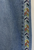 Knox Rose Womens Jeans Size 12 Embroidered Distressed Native Light Wash Stretch