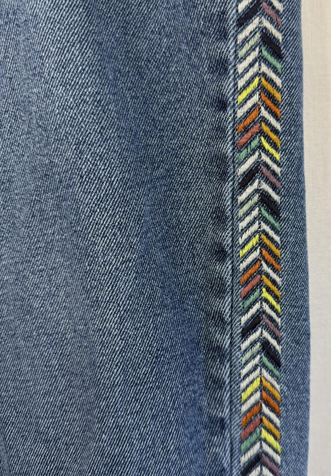Knox Rose Womens Jeans Size 12 Embroidered Distressed Native Light Wash Stretch