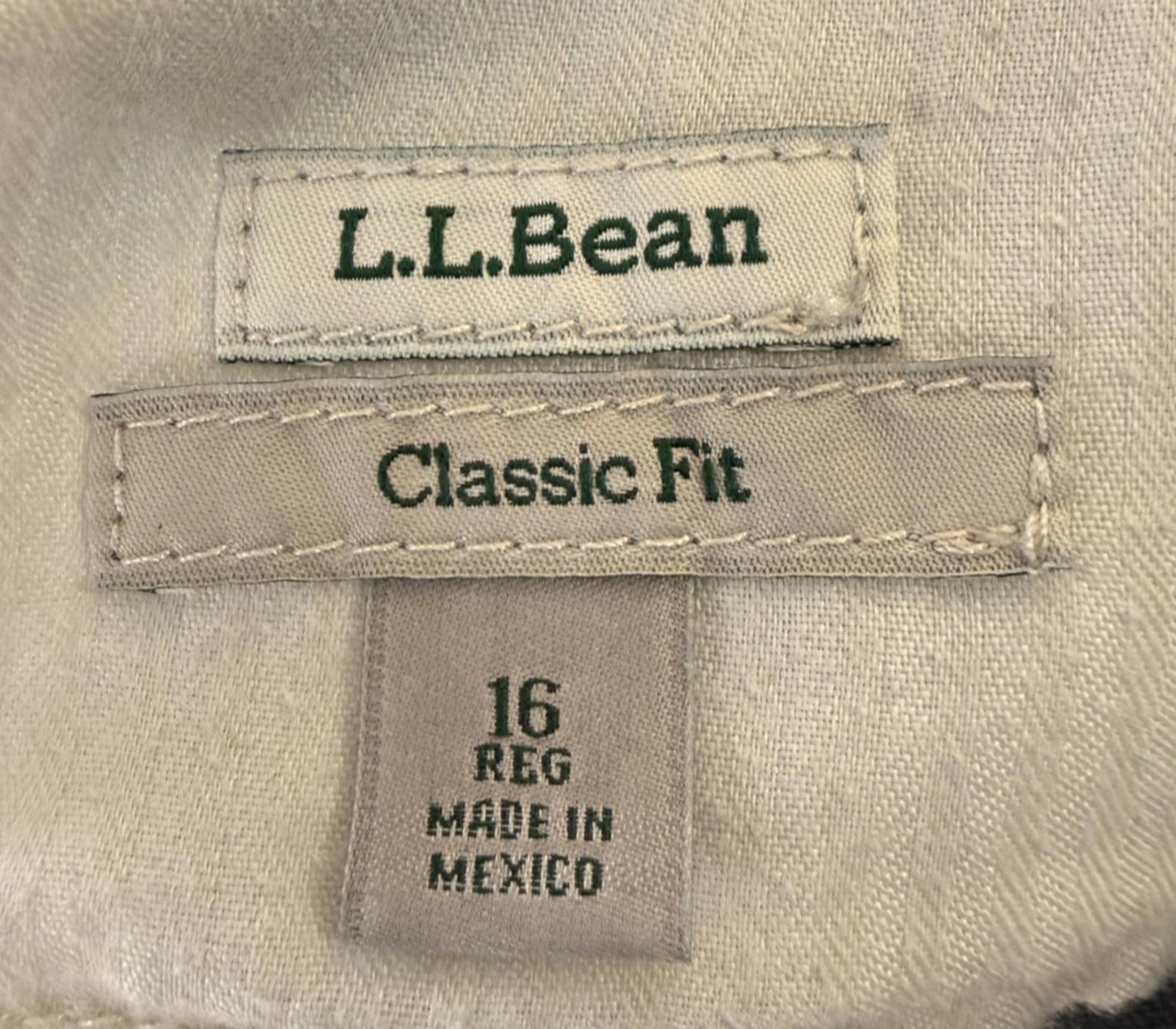 LL Bean womens capri jeans size 16 med wash denim high rise
