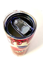 20 oz Teacher Hearts Stainless Steel Tumbler with Lid, Straw