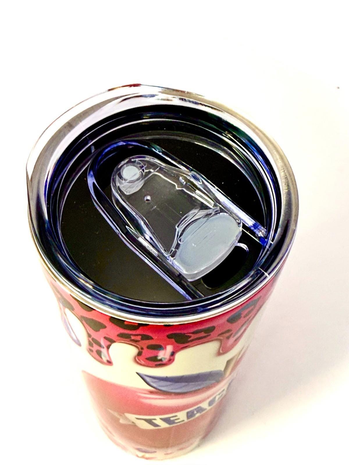 20 oz Teacher Hearts Stainless Steel Tumbler with Lid, Straw