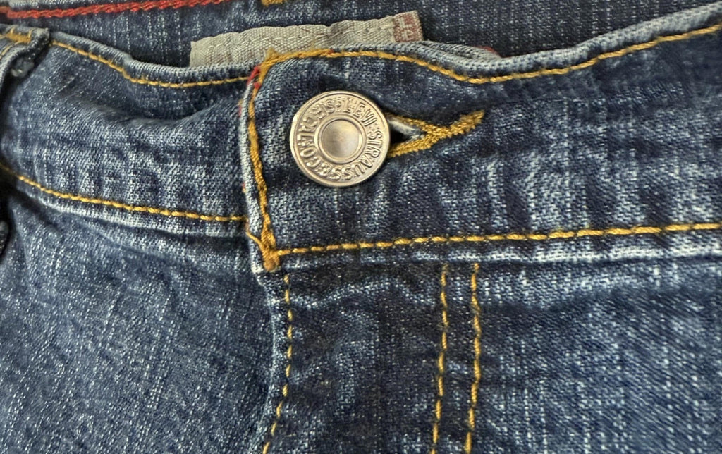 Levis 550 • Relaxed Boot Cut Stretch Blue Jeans Womens • Size 10 M (30x30)