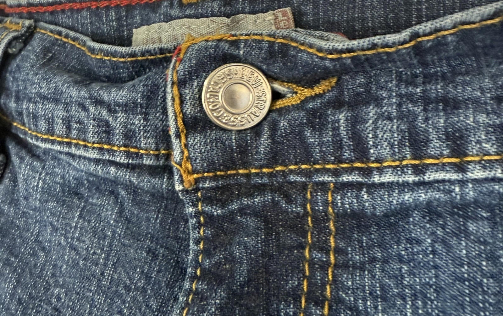 Levis 550 • Relaxed Boot Cut Stretch Blue Jeans Womens • Size 10 M (30x30)